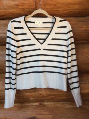 Striped Preppy Sweater Size Small Old Money Coastal Nautical by Marled